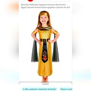 Bencailor Halloween Egyptian Costume Kid Ancient Egypt Costume Princess Dress